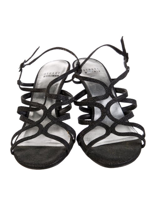 Stuart Weitzman Glitter Slingback Sandals