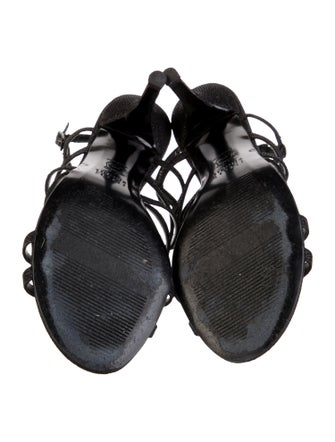 Stuart Weitzman Glitter Slingback Sandals