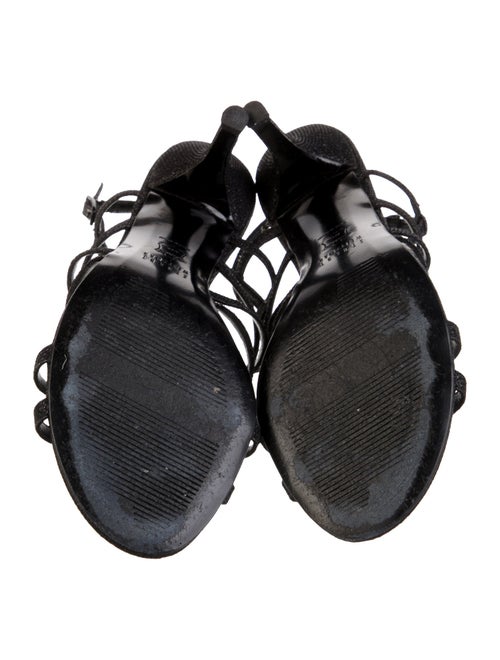 Stuart Weitzman Glitter Slingback Sandals