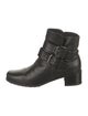 Stuart Weitzman Leather Moto Boots
