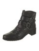 Stuart Weitzman Leather Moto Boots