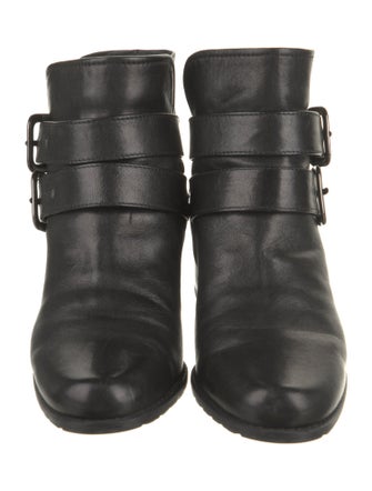 Stuart Weitzman Leather Moto Boots