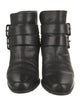 Stuart Weitzman Leather Moto Boots