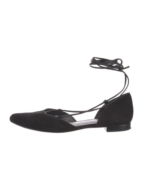 Stuart Weitzman Suede D'Orsay Flats