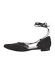 Stuart Weitzman Suede D'Orsay Flats