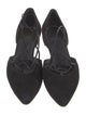 Stuart Weitzman Suede D'Orsay Flats