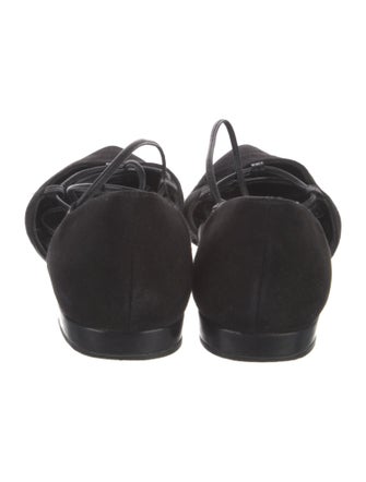 Stuart Weitzman Suede D'Orsay Flats