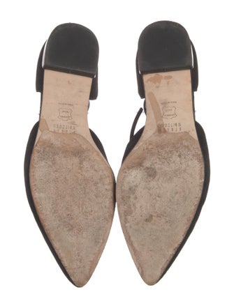Stuart Weitzman Suede D'Orsay Flats