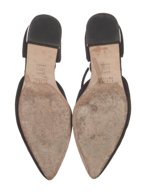 Stuart Weitzman Suede D'Orsay Flats