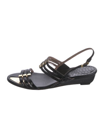 Stuart Weitzman Leather Slingback Sandals