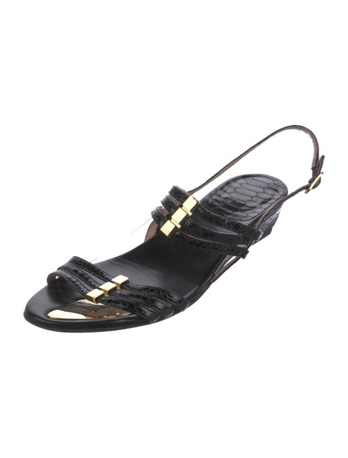 Stuart Weitzman Leather Slingback Sandals