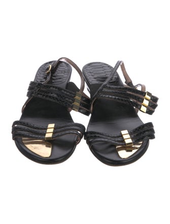 Stuart Weitzman Leather Slingback Sandals