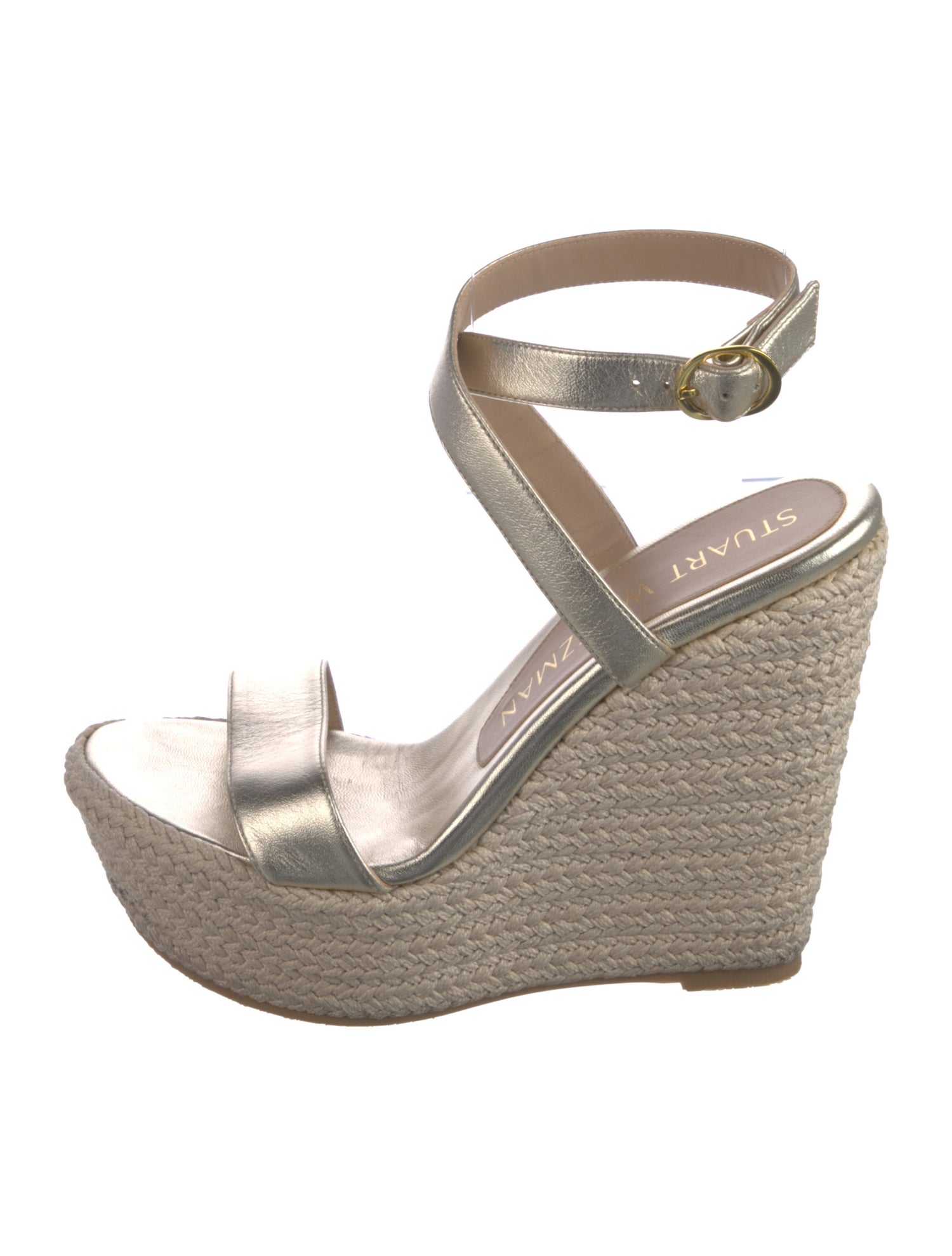 Stuart Weitzman Leather Espadrilles