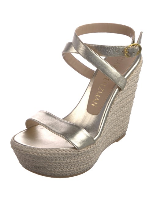 Stuart Weitzman Leather Espadrilles
