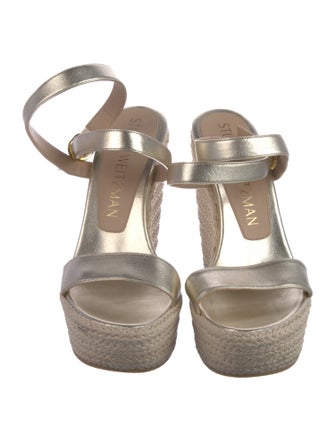 Stuart Weitzman Leather Espadrilles
