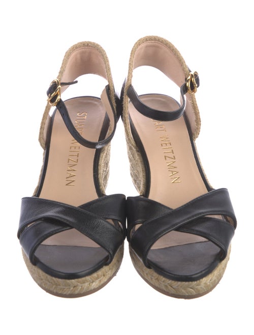 Stuart Weitzman Leather Espadrilles