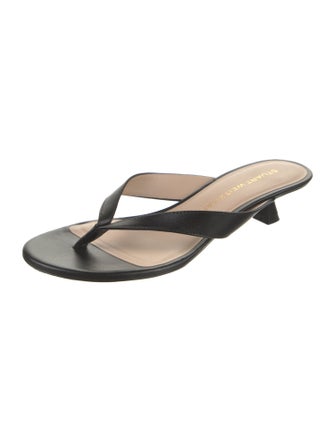 Stuart Weitzman Leather Slides