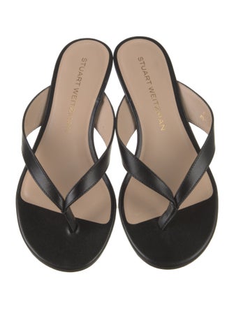Stuart Weitzman Leather Slides