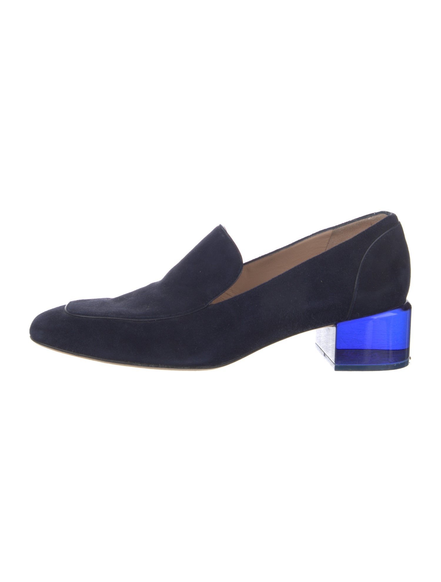 Stuart Weitzman Suede Colorblock Pattern Pumps