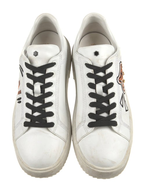 Stuart Weitzman Leather Printed Sneakers