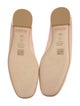 Stuart Weitzman Leather Bow Accents Ballet Flats