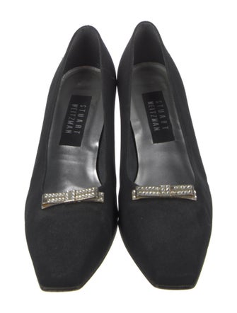 Stuart Weitzman Crystal Embellishments Pumps