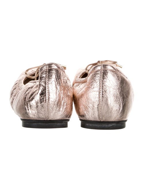 Stuart Weitzman Leather Animal Print Ballet Flats