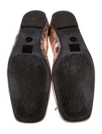 Stuart Weitzman Leather Animal Print Ballet Flats