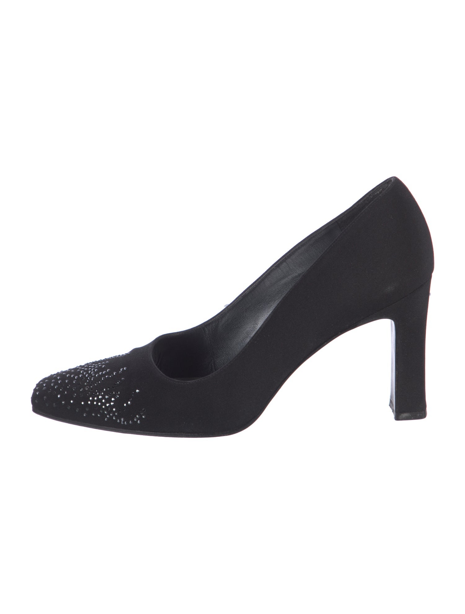 Stuart Weitzman Crystal Embellishments Pumps