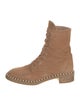 Stuart Weitzman Suede Combat Boots