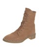 Stuart Weitzman Suede Combat Boots