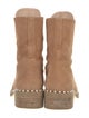 Stuart Weitzman Suede Combat Boots