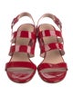 Stuart Weitzman Patent Leather Slingback Sandals