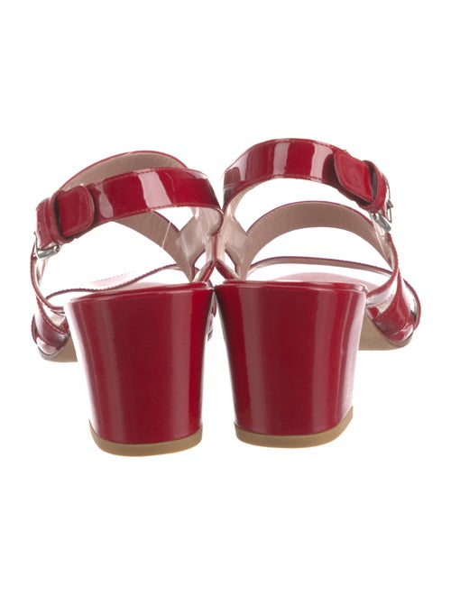 Stuart Weitzman Patent Leather Slingback Sandals