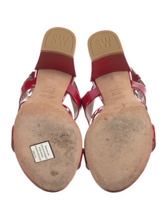 Stuart Weitzman Patent Leather Slingback Sandals