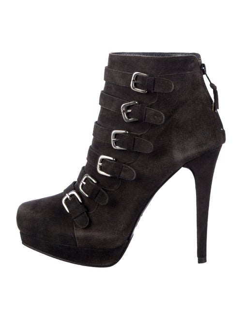 Stuart Weitzman Suede Lace-Up Boots