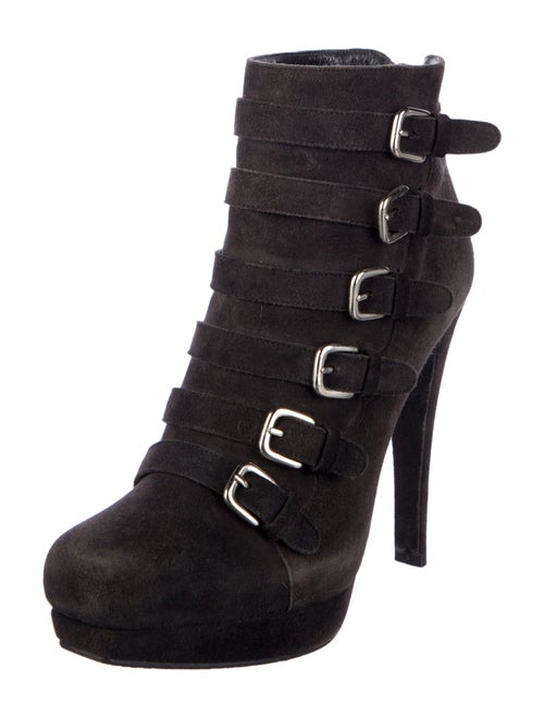 Stuart Weitzman Suede Lace-Up Boots