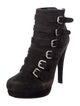 Stuart Weitzman Suede Lace-Up Boots