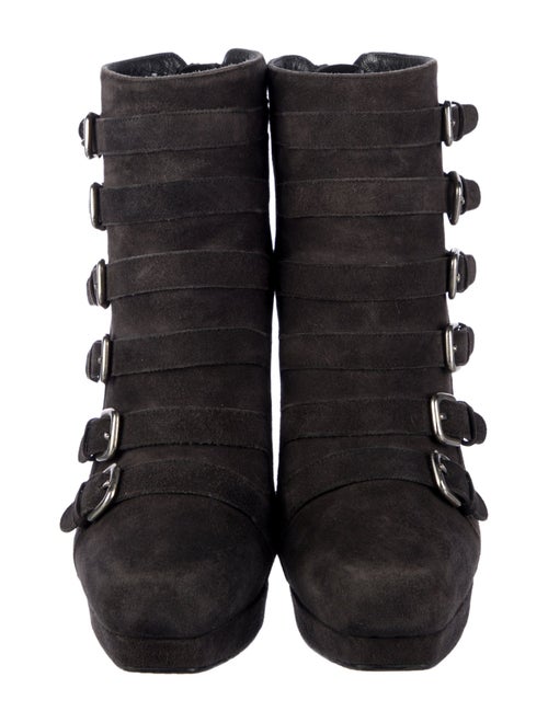 Stuart Weitzman Suede Lace-Up Boots