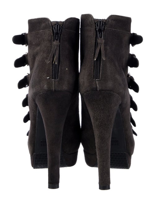 Stuart Weitzman Suede Lace-Up Boots