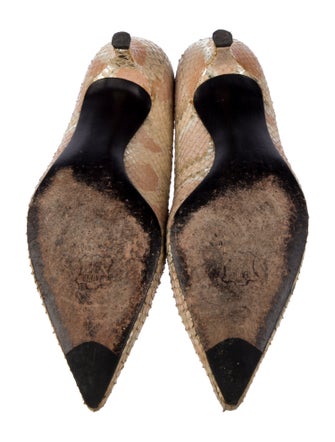 Stuart Weitzman Snakeskin Animal Print Pumps