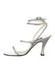 Stuart Weitzman Satin Crystal Embellishments Sandals