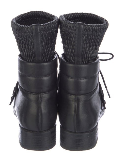 Stuart Weitzman Leather Combat Boots