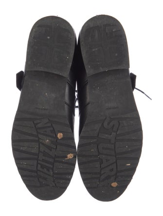 Stuart Weitzman Leather Combat Boots