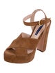 Stuart Weitzman Suede Slingback Sandals