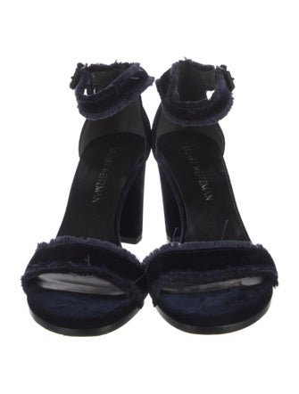 Stuart Weitzman Velvet Sandals