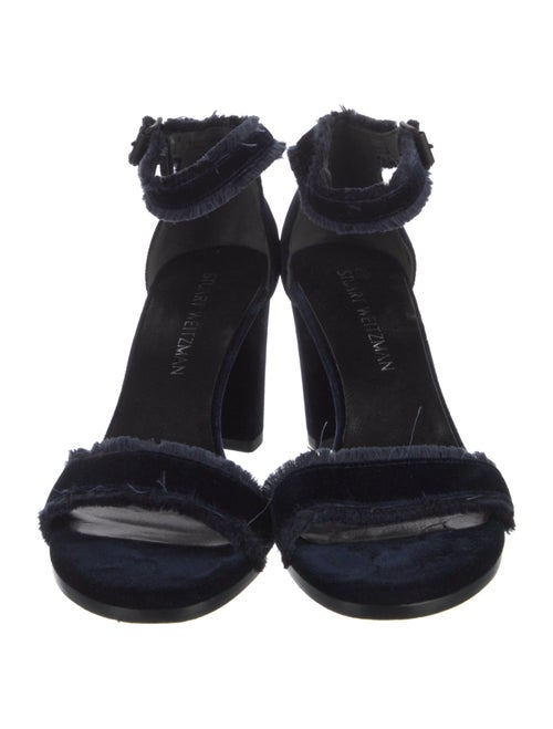 Stuart Weitzman Velvet Sandals
