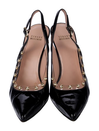 Stuart Weitzman Patent Leather Slingback Pumps