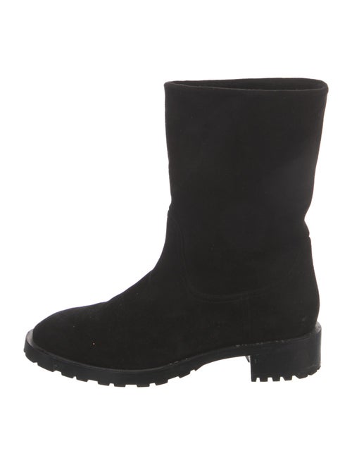 Stuart Weitzman Suede Moto Boots
