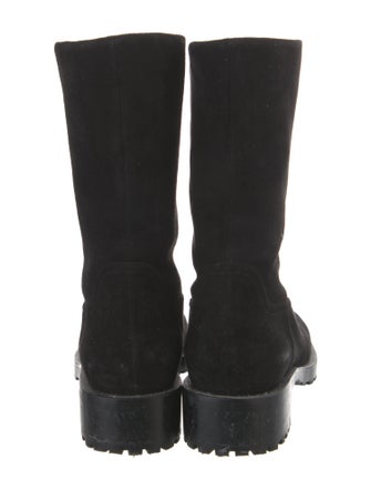 Stuart Weitzman Suede Moto Boots